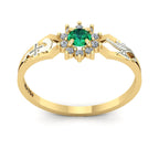 Anel de Formatura de Enfermagem Lovely II Ouro 18k