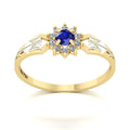 Anel de Formatura de Recursos Humanos Lovely II Ouro 18k