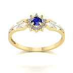Anel de Formatura de Recursos Humanos Lovely II Ouro 18k