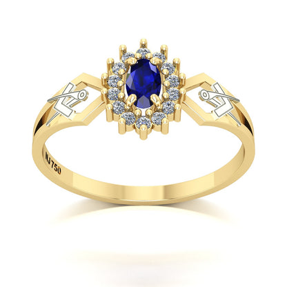 Anel de Formatura de Arquitetura Lovely IV Ouro 18k
