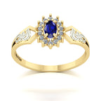 Anel de Formatura de Fonoaudiologia Lovely IV Ouro 18k