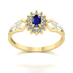 Anel de Formatura de Recursos Humanos Lovely IV Ouro 18k