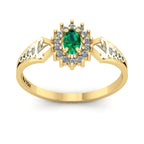 Anel de Formatura de Fisioterapia Lovely IV Ouro 18k