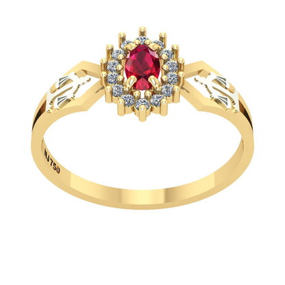 Anel de Formatura de Direito Lovely IV Ouro 18k