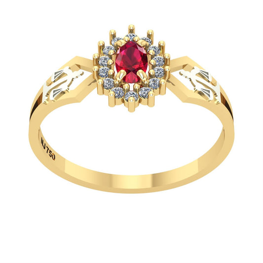 Anel de Formatura de Direito Lovely IV Ouro 18k
