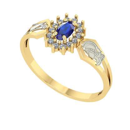 Anel de Formatura de Engenharia de Produção Lovely IV Ouro 18k