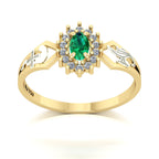 Anel de Formatura de Enfermagem Lovely IV Ouro 18k