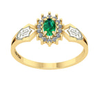 Anel de Formatura de Nutrição Lovely IV Ouro 18k