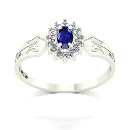 Anel de Formatura de Recursos Humanos Lovely IV Ouro 18k