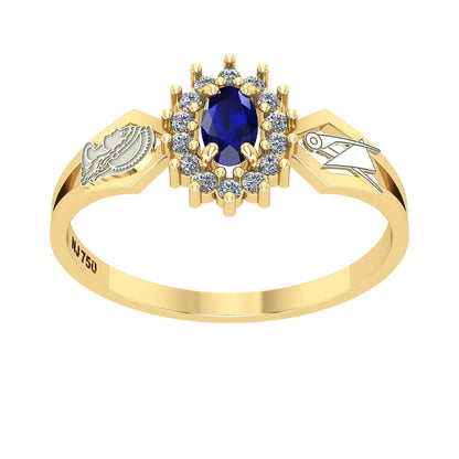 Anel de Formatura de Engenharia de Produção Lovely IV Ouro 18k
