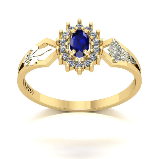 Anel de Formatura de Pedagogia Lovely IV Ouro 18k