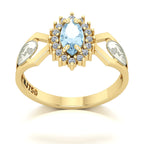 Anel de Formatura de Biologia Lovely V Ouro 18k