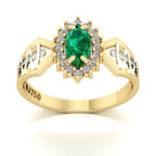Anel de Formatura de Medicina Lovely V Ouro 18k