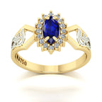 Anel de Formatura de Fonoaudiologia Lovely V Ouro 18k