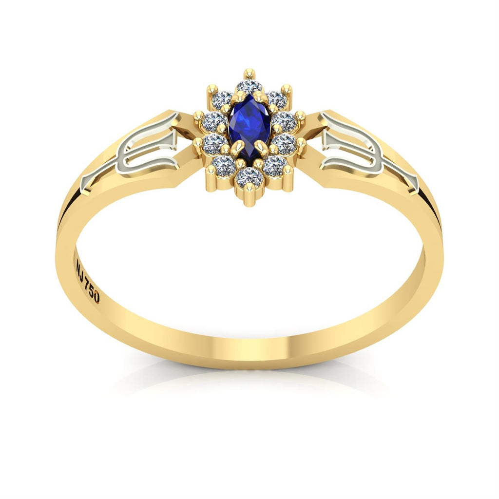 Anel de Formatura de Psicologia Lovely Ouro 18k