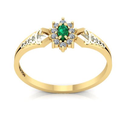 Anel de Formatura de Fisioterapia Lovely Ouro 18k