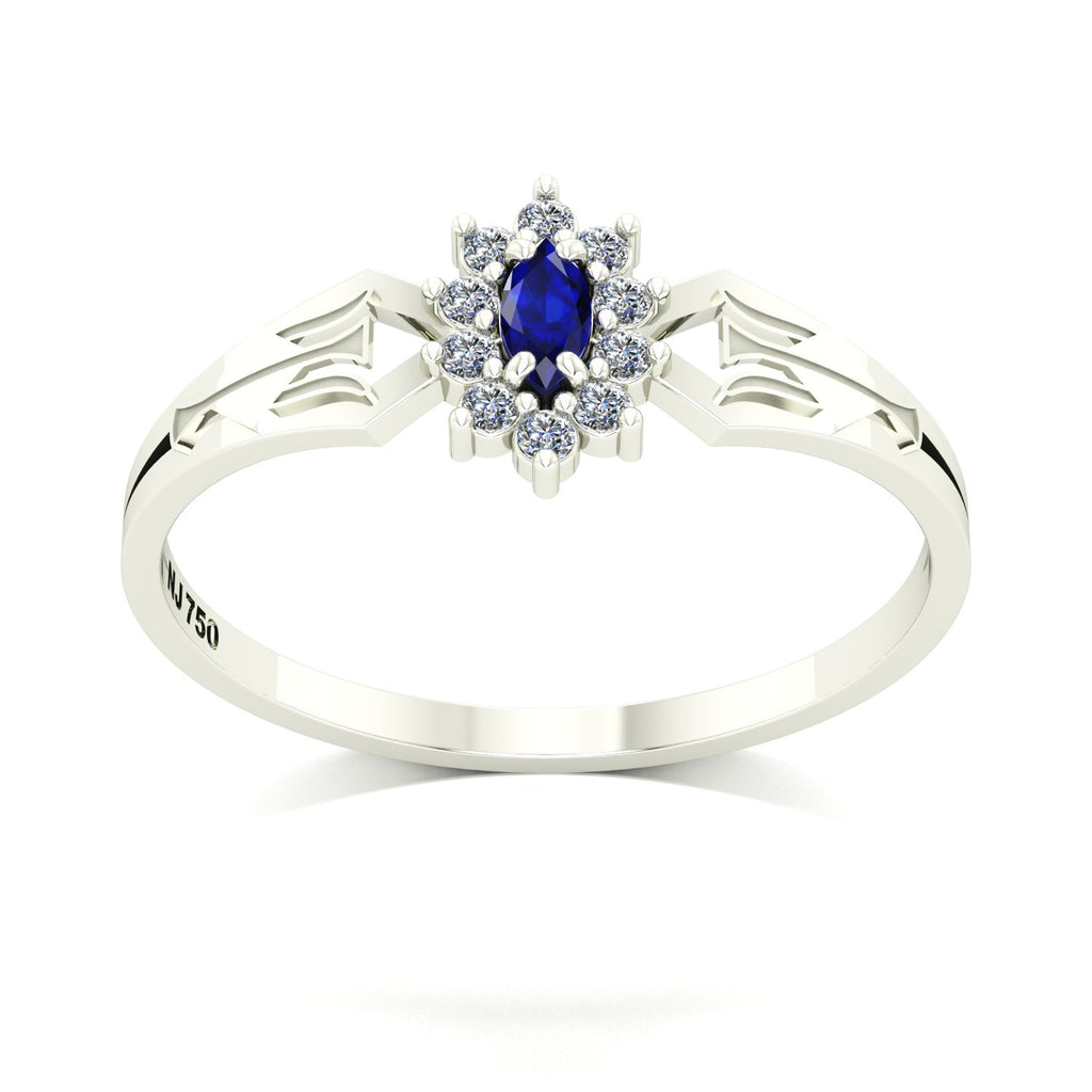 Anel de Formatura de Recursos Humanos Lovely Ouro 18k