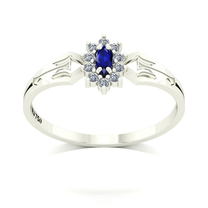 Anel de Formatura de Recursos Humanos Lovely Ouro 18k