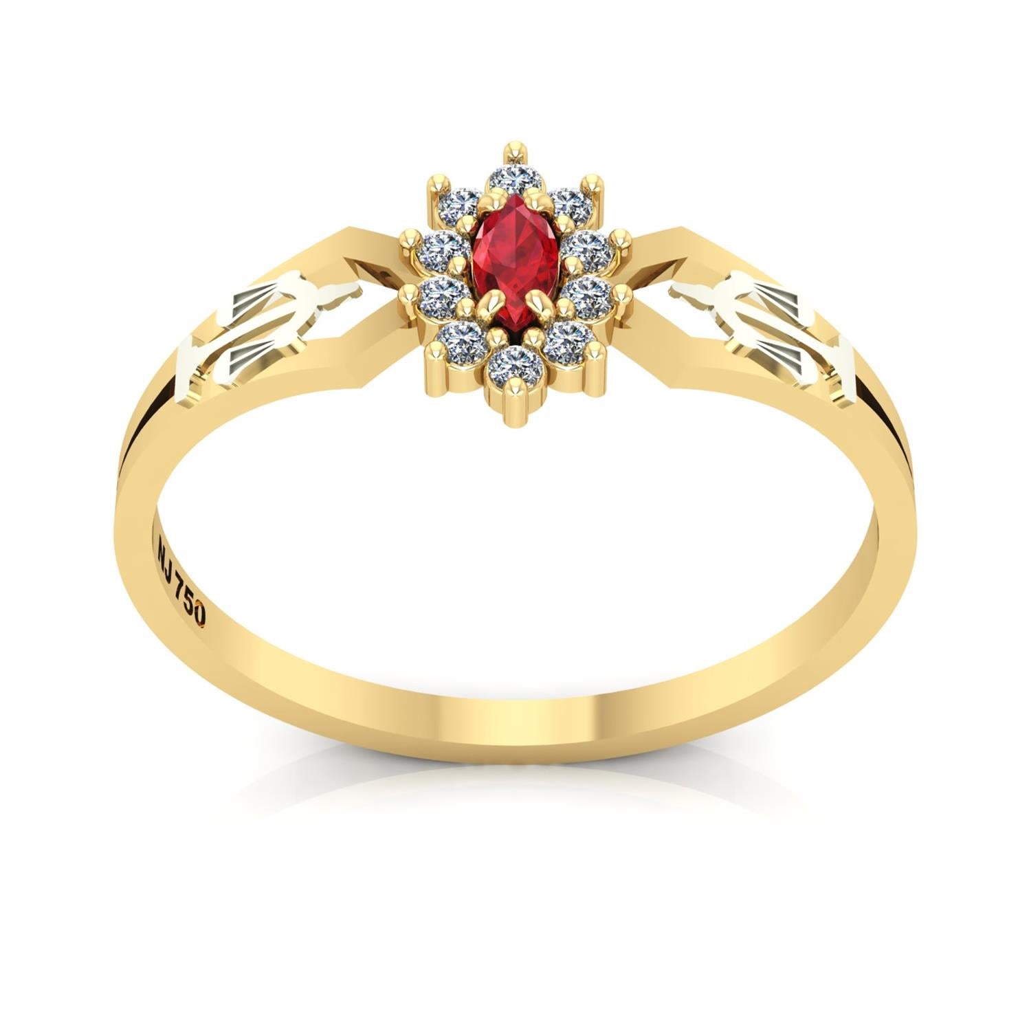 Anel de Formatura de Direito Lovely Ouro 18k