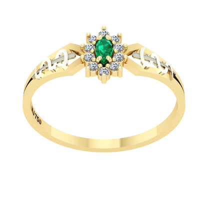 Anel de Formatura de Medicina Lovely Ouro 18k