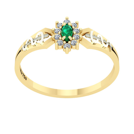 Anel de Formatura de Medicina Lovely Ouro 18k