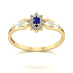 Anel de Formatura de Recursos Humanos Lovely Ouro 18k