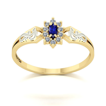 Anel de Formatura de Fonoaudiologia Lovely Ouro 18k
