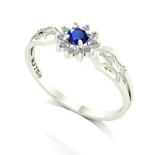 Anel de Formatura de Engenharia Agronômica Lovely II Ouro 18k Personalizado