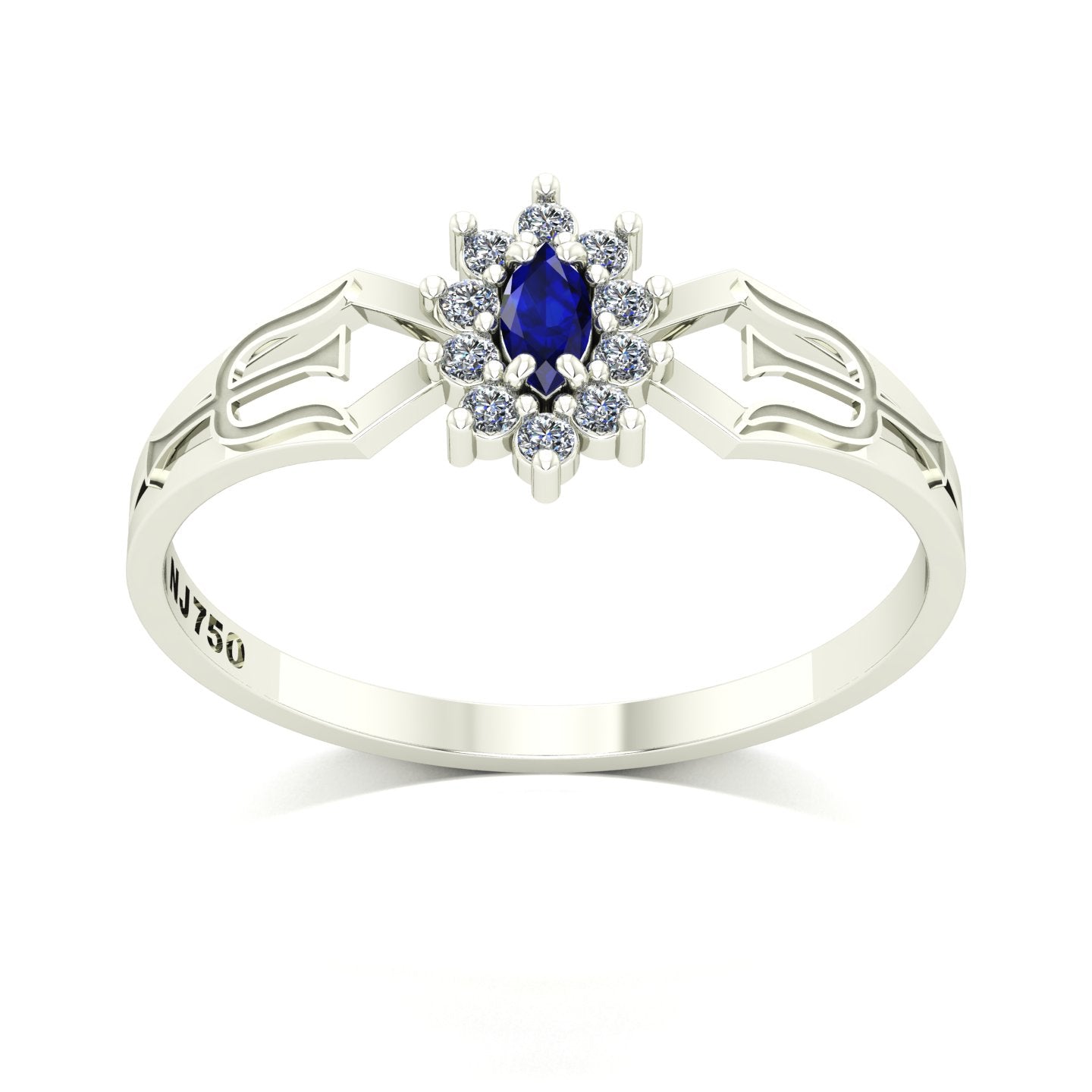Anel de Formatura de Psicologia Lovely Ouro 18k