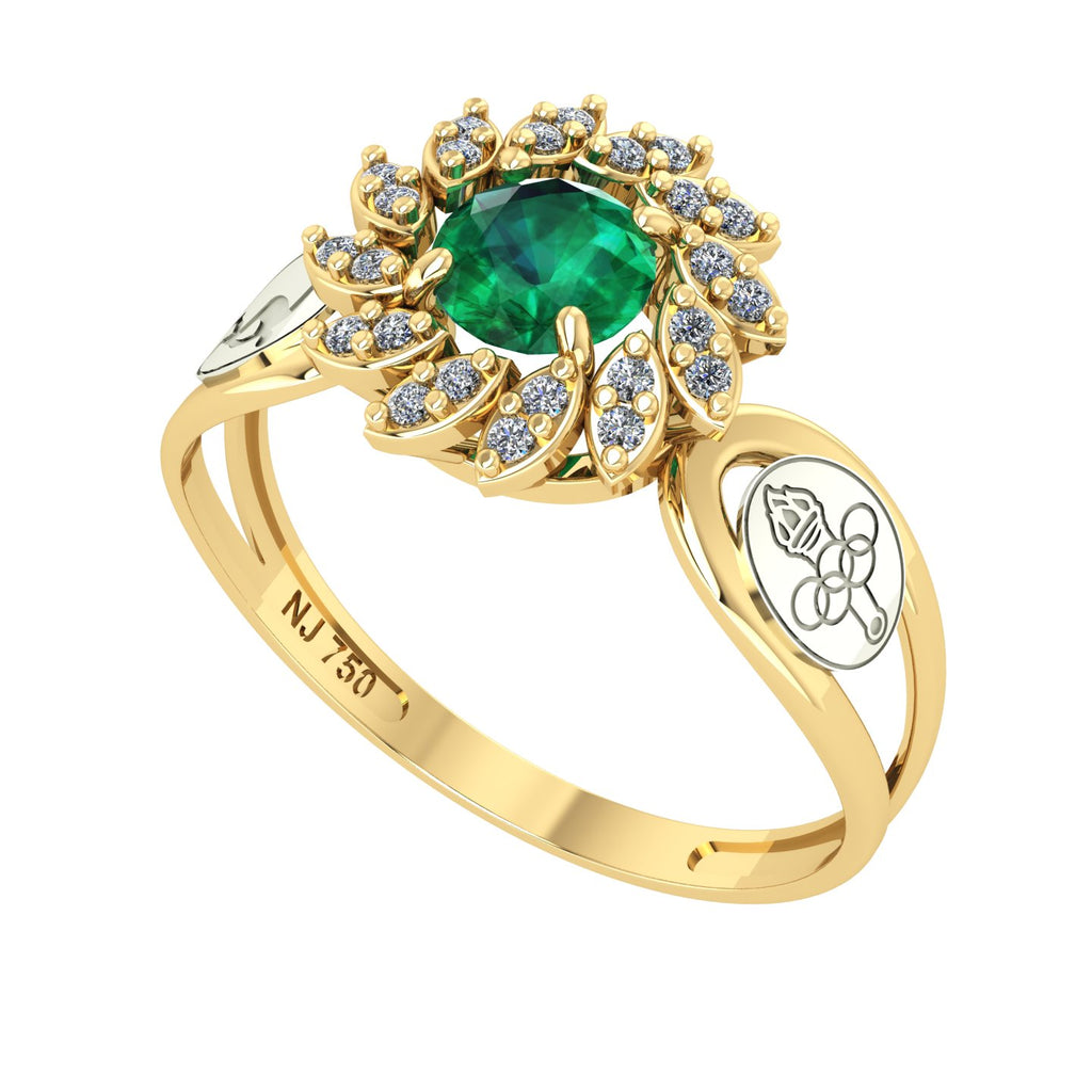 Anel de Formatura de Ed. Física Magnus Flos II Ouro 18k