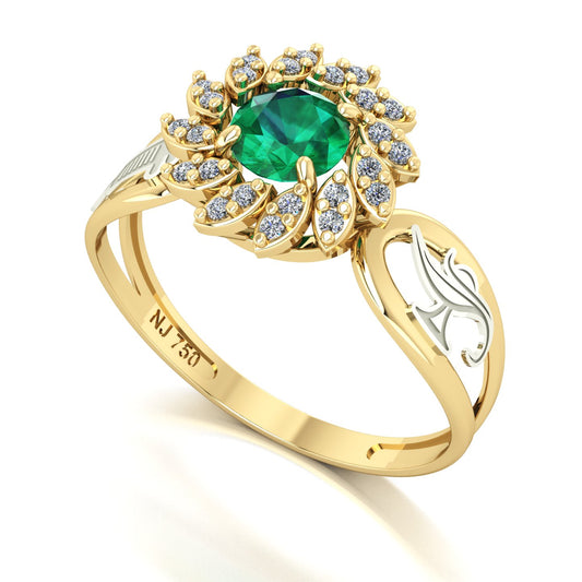 Anel de Formatura de Técnico em Enfermagem Magnus Flos II Ouro 18k