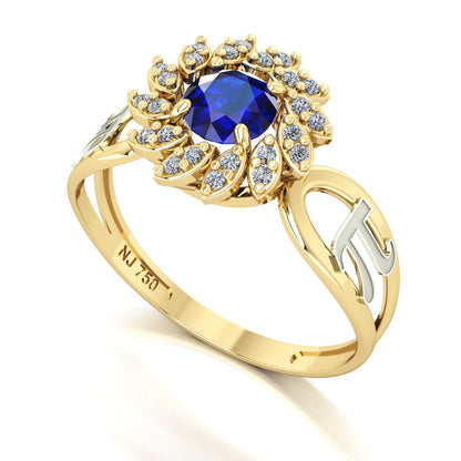 Anel de Formatura de Matemática Magnus Flos II Ouro 18k