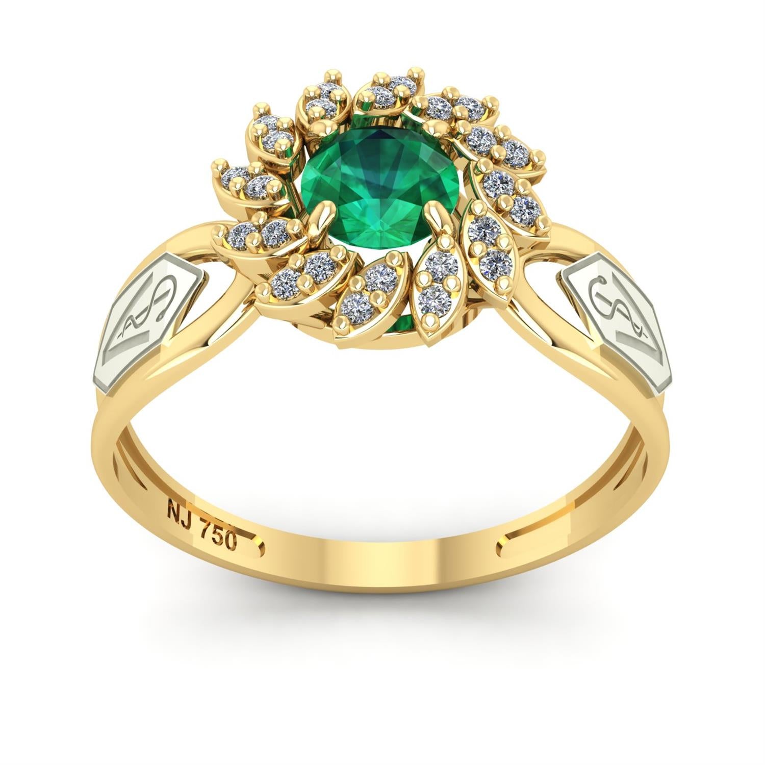 Anel de Formatura de Veterinária Magnus Flos II Ouro 18k