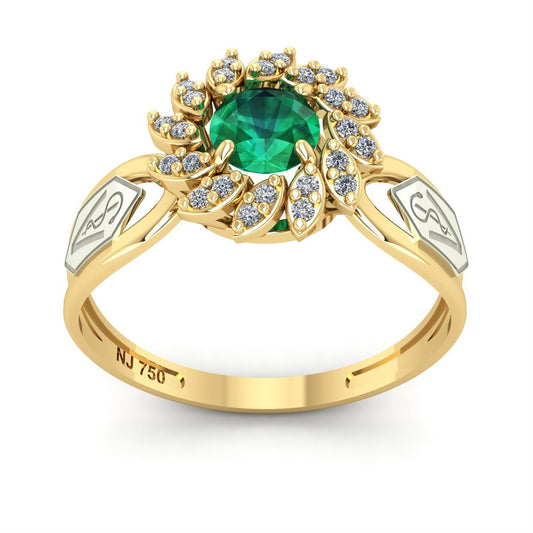 Anel de Formatura de Veterinária Magnus Flos II Ouro 18k
