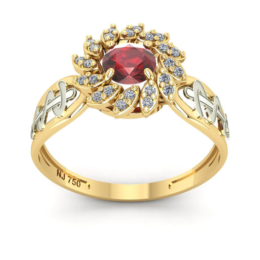 Anel de Formatura de Odontologia Magnus Flos II Ouro 18k