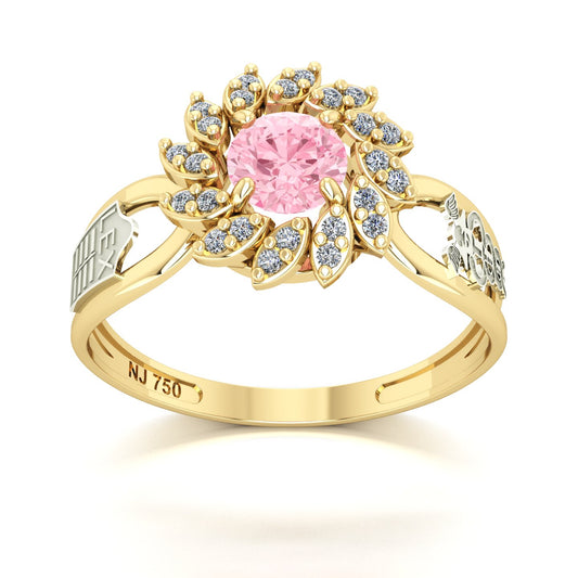 Anel de Formatura de Ciências Contábeis Magnus Flos II Ouro 18k