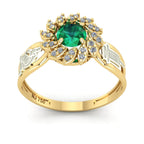 Anel de Formatura de Biomedicina Magnus Flos II Ouro 18k