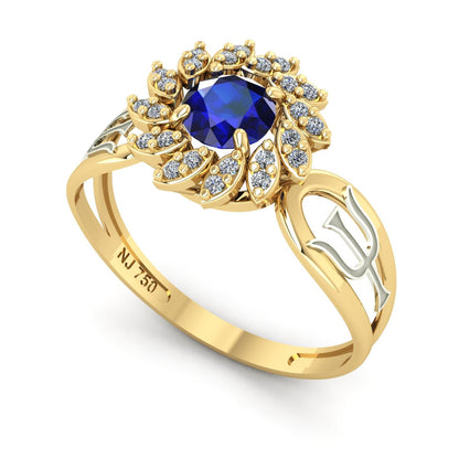 Anel de Formatura de Psicologia Magnus Flos II Ouro 18k