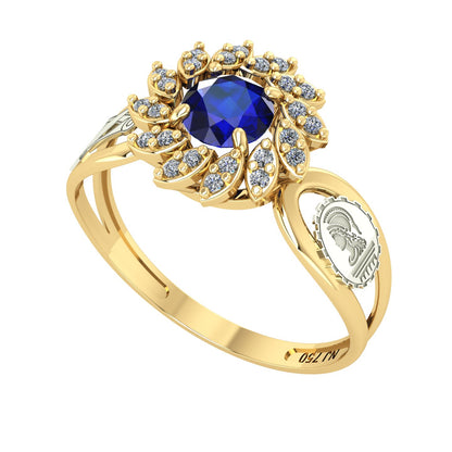 Anel de Formatura de Engenharia Civil Magnus Flos II Ouro 18k