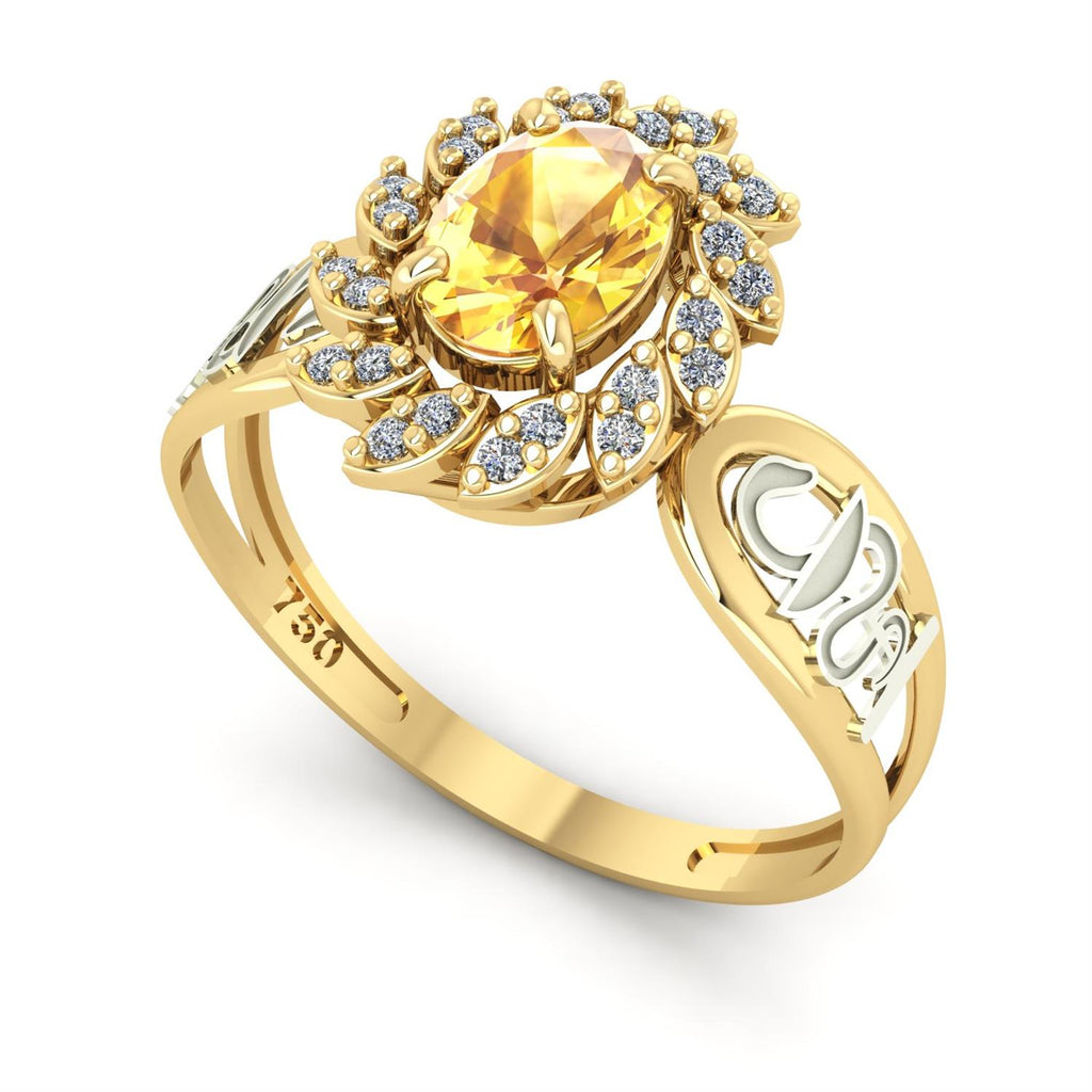 Anel de Formatura de Farmácia Magnus Flos Ouro 18k