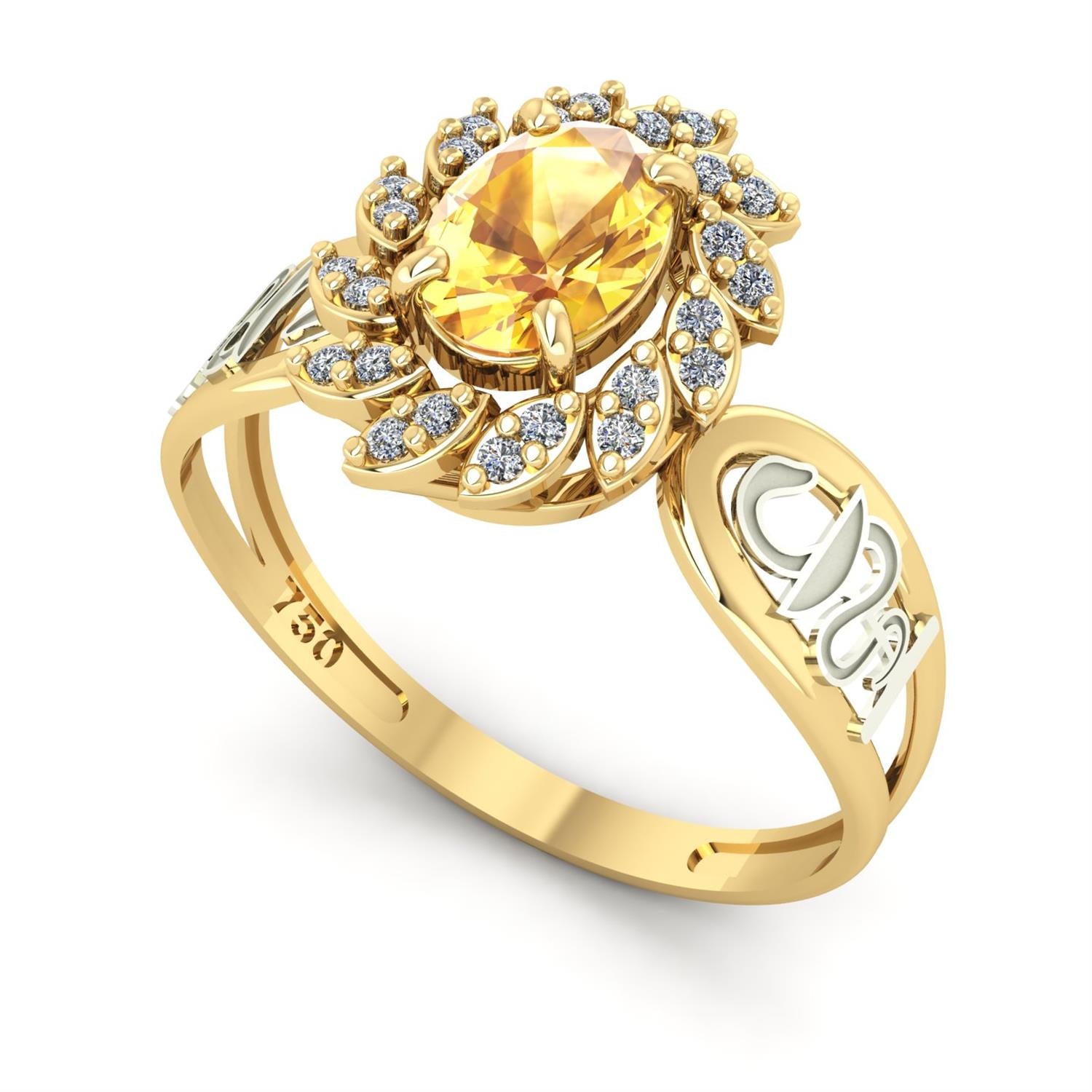 Anel de Formatura de Farmácia Magnus Flos Ouro 18k