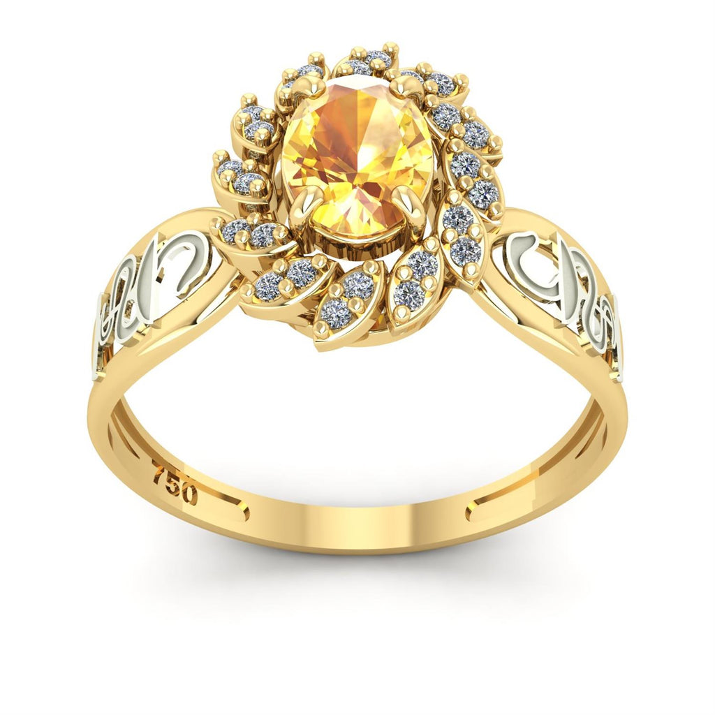 Anel de Formatura de Farmácia Magnus Flos Ouro 18k