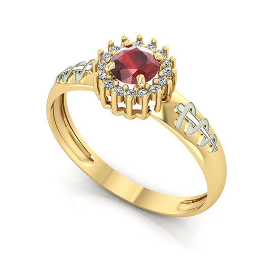 Anel de Formatura de Odontologia Majestic Ouro 18k