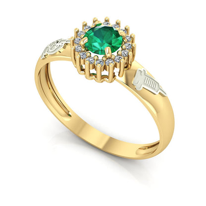Anel de Formatura de Biomedicina Majestic Ouro 18k
