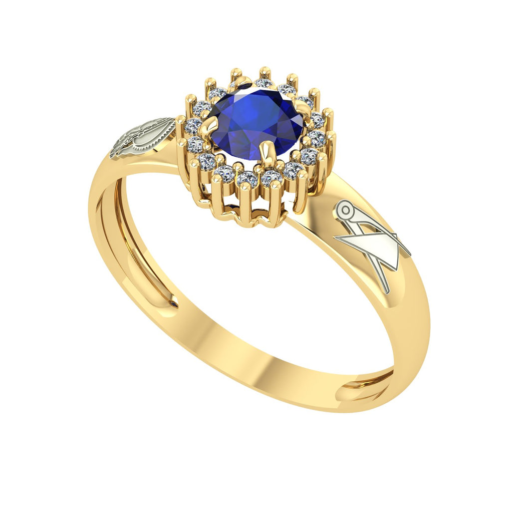 Anel de Formatura de Engenharia de Produção Majestic Ouro 18k