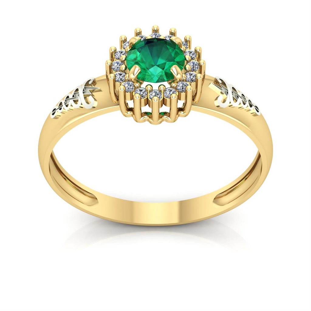 Anel de Formatura de Fisioterapia Majestic Ouro 18k
