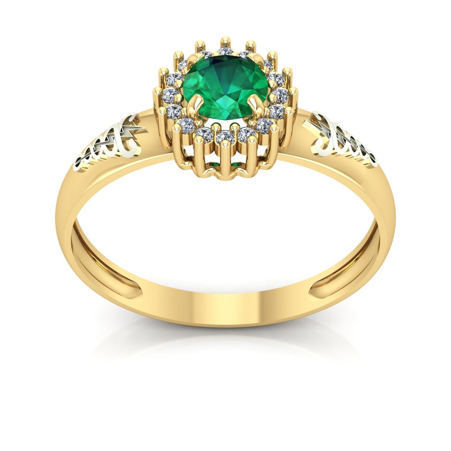 Anel de Formatura de Fisioterapia Majestic Ouro 18k