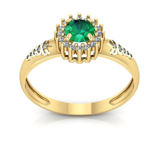 Anel de Formatura de Fisioterapia Majestic Ouro 18k