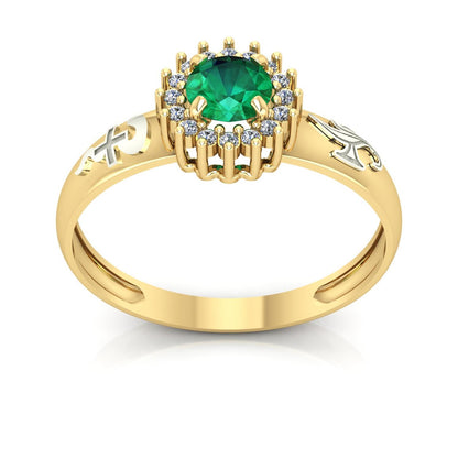 Anel de Formatura de Enfermangem Majestic Ouro 18k