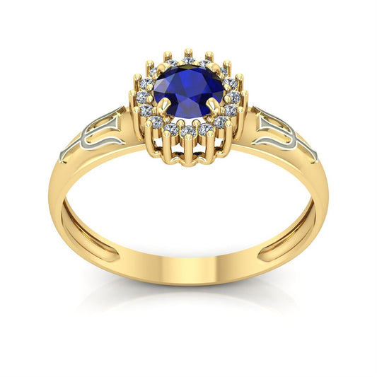 Anel de Formatura de Psicologia Majestic Ouro 18k